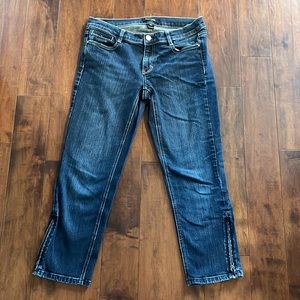 WHBM crop/ankle low to mid rise jeans